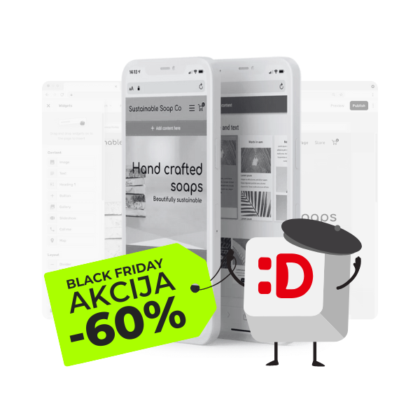 Black Friday popust na urejevalnik spletne strani
