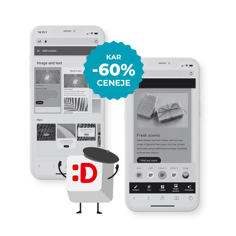 Urejevalnik spletne strani Domenca