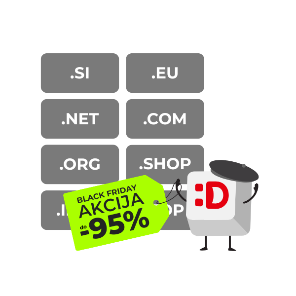 Registracija domene .SI, .EU, .COM