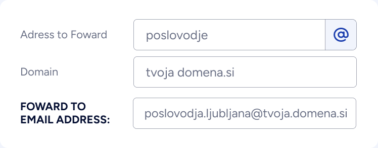 Nastavitev preusmeritve e-pošte na skupino v cPanelu