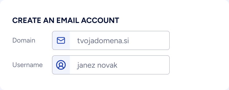 Ustvarjanje e-poštnega predala v nadzorni plošči cPanel
